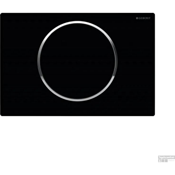 Geberit 115.758. KM. 5 Sigma10, Kunststoff, schwarz/bright chrom, Schalter-Zubehör