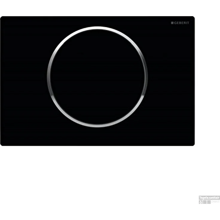 Geberit 115.758. KM. 5 Sigma10, Kunststoff, schwarz/bright chrom, Schalter-Zubehör