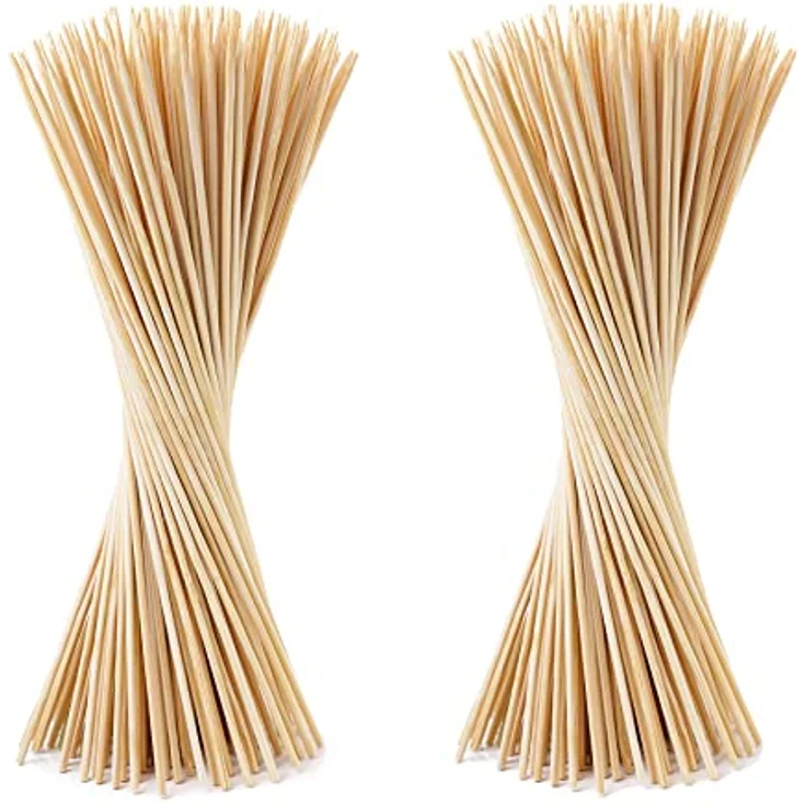 BigDean 200x Pflanzstäbe aus Bambus - Rankhilfe Tomatenstangen Holz Rankstäbe Bambusstäbe 90 cm Pflanzenstäbe Anzuchtstäbe – Bild 1