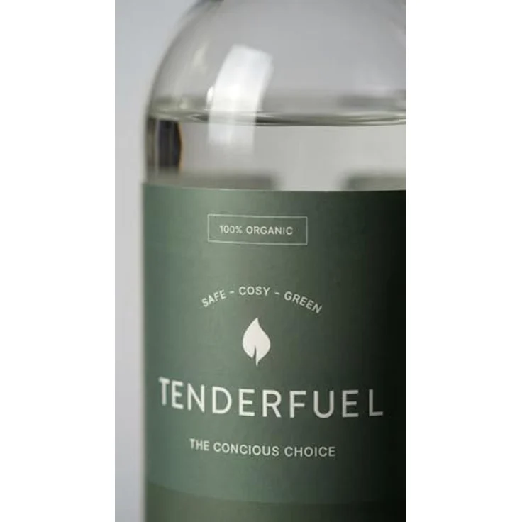 Tenderflame Flüssigbrennstoff 0,5 L, ungiftig und umweltfreundlich mit patentiertem Edelstahl-Docht – Bild 2