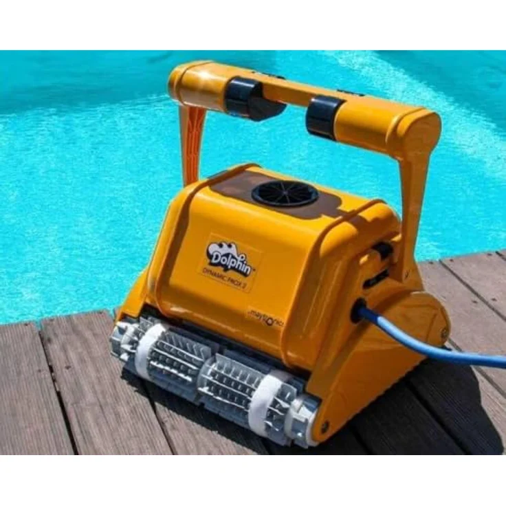 Dolphin Pro X2 Combi-Bürste, automatischer Poolreiniger mit gyroskopischer Navigation, geeignet für Schwimmbecken bis 25m, inkl. Fernbedienung und Caddy – Bild 2