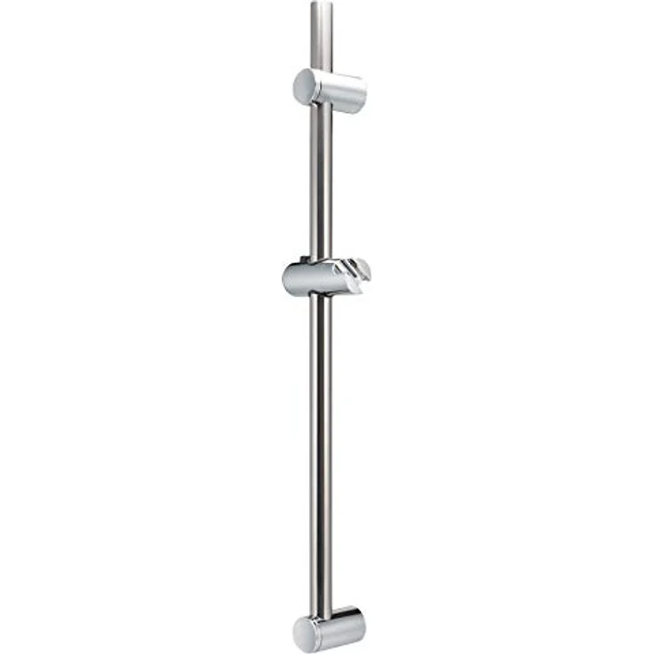 bremermann Brausestange Edelstahl 71,5 cm – inkl. Konus-Brausegleiter, oberes Bohrloch variabel (Chrom) – Bild 1