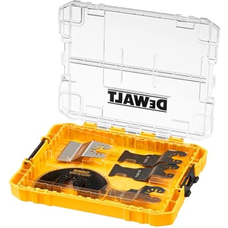 Dewalt Multi-Tool Zubehör-Set, 5-tlg. DT20761 mit mittlerem TOUGHCASE, Multi-Fit Aufnahme und verschiedenen Sägeblättern – Bild 3