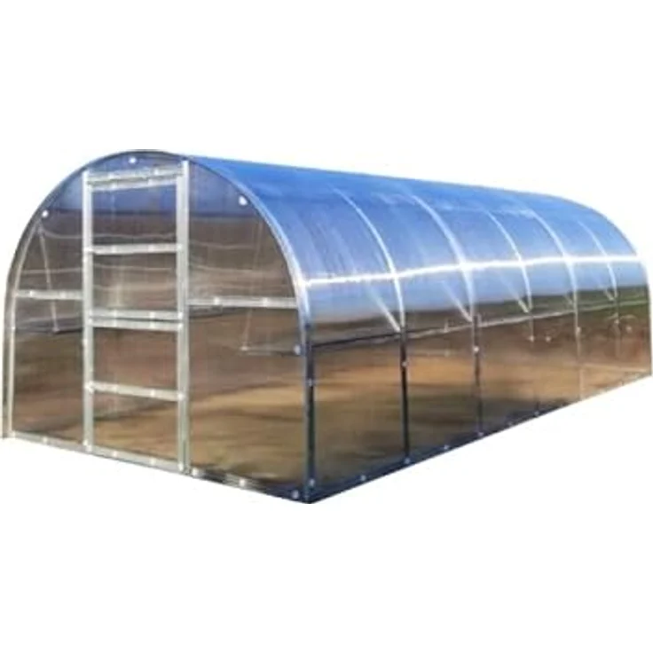 Klasika Gewächshaus Baltic LT 3x6m (L x B) mit 6 mm Polycarbonat, Transparent – Bild 1