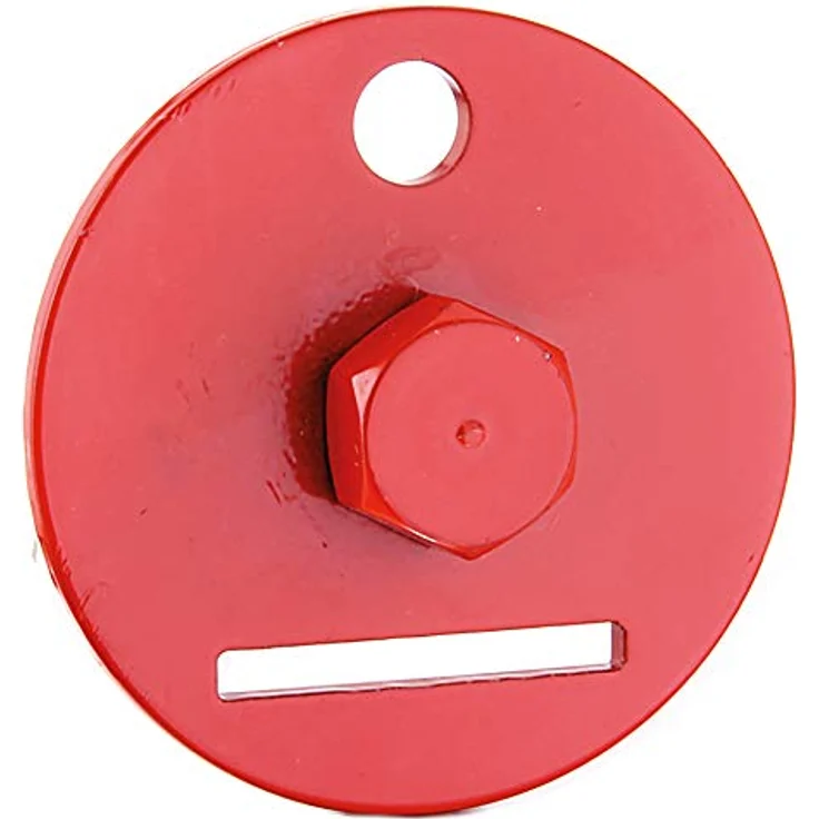 GAH-Alberts 208790 Einschraub-Werkzeug für Flechtzaunhalter, zinkphosphatiert, rubinrot RAL 3003, Ø60 mm – Bild 2