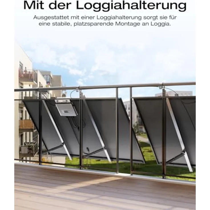EcoFlow STREAM Balkonkraftwerk, 800 W Mikrowechselrichter mit 2 × 450 W PV Solarpanels und Halterung, 0% MwSt. – Bild 10