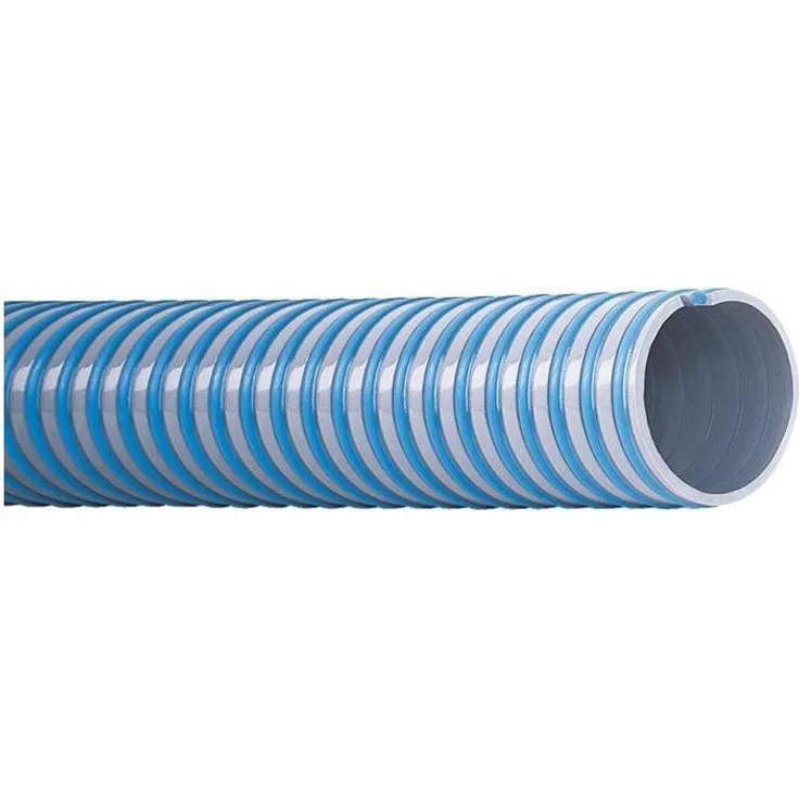 Teguma Saugschlauch NORPLAST PVC 389 Superelastico, ID 152 mm, Grau, AD 170 mm, Länge 4 m