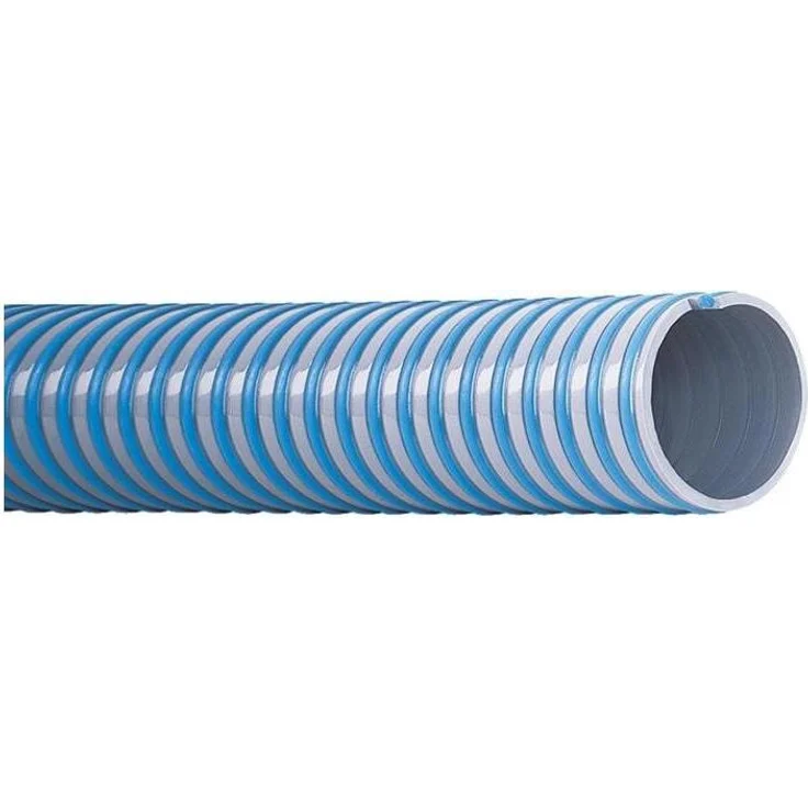 Teguma Saugschlauch NORPLAST PVC 389 Superelastico, ID 152 mm, Grau, AD 170 mm, Länge 4 m