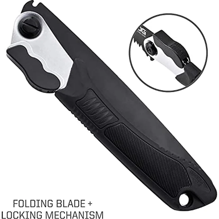 SOG Klappsäge, Handsäge mit 209 mm High Carbon Stahlklinge, Nylonscheide, 168 g Gewicht – Bild 5