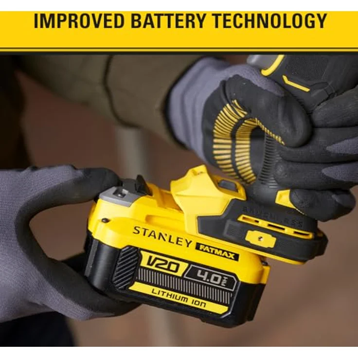 STANLEY FATMAX V20 Schlagschrauber 1/2" 950 Nm BRUSHLESS, 18V Lithium, ohne Akku, 3 Modi, LED-Beleuchtung – Bild 3