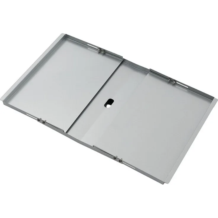 TAINO Grillschale, Stahl, Universal Fettwanne, Gasgrill, Verzinkter Stahl, 53-78 cm, Silber