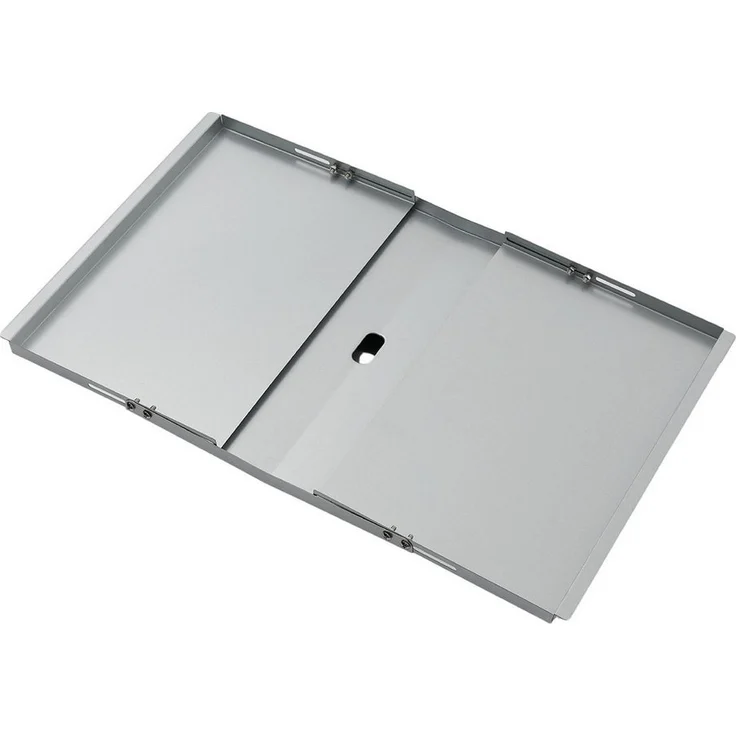 TAINO Grillschale, Stahl, Universal Fettwanne, Gasgrill, Verzinkter Stahl, 53-78 cm, Silber – Bild 1