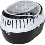 Europet-Bernina Transportbox Touring Basic Edition, Tiertransportbox für kleine Tiere, Kunststoff, charcoal, leicht zu reinigen und transportieren mit Lüftungsöffnungen.