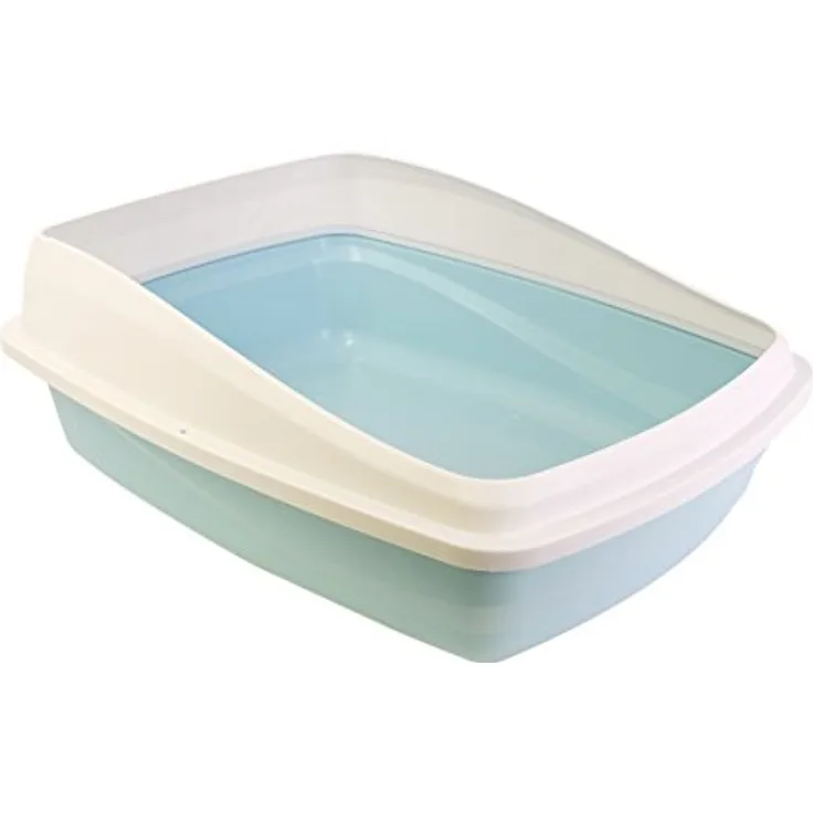 Catit Katzentoilette mit Rand, 43 x 57 x 19cm, blau/grau