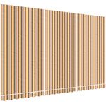 vidaXL Markisenbespannung, Markisenstoff mit PU-Beschichtung, Wetterfest, Mehrfarbig Gestreift 5x3m