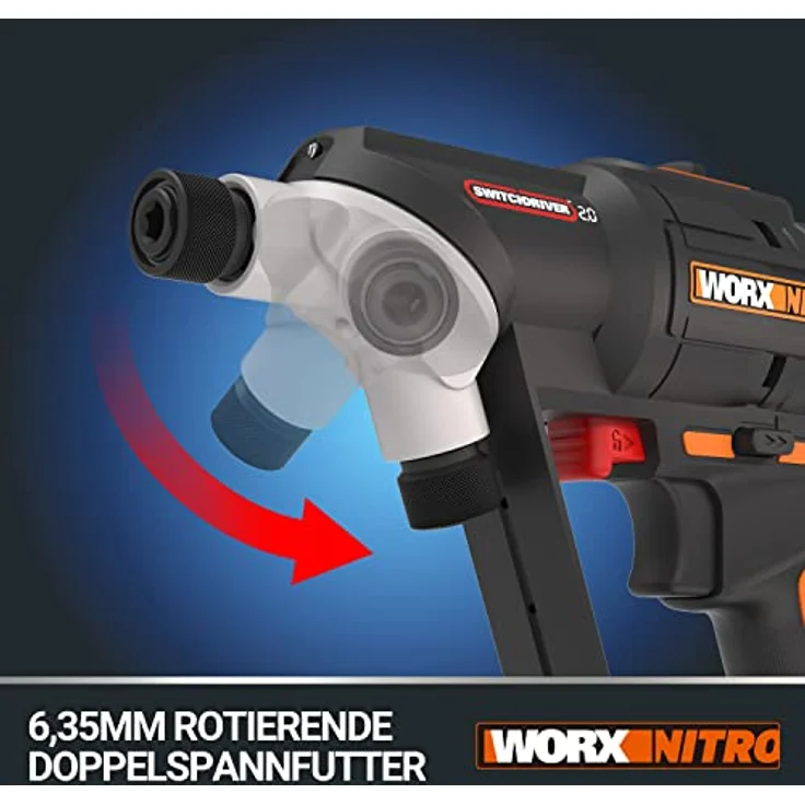 Worx 20 V Akku-Bohrschrauber WX177.9 Solo mit Koffer – Bild 2