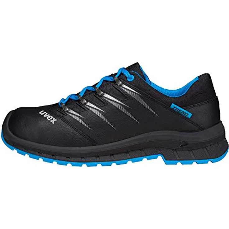 Uvex unisex S3 Sicherheitsschuhe 69342, antistatisch, wasserabweisend, schwarz, Größe 49 – Bild 6