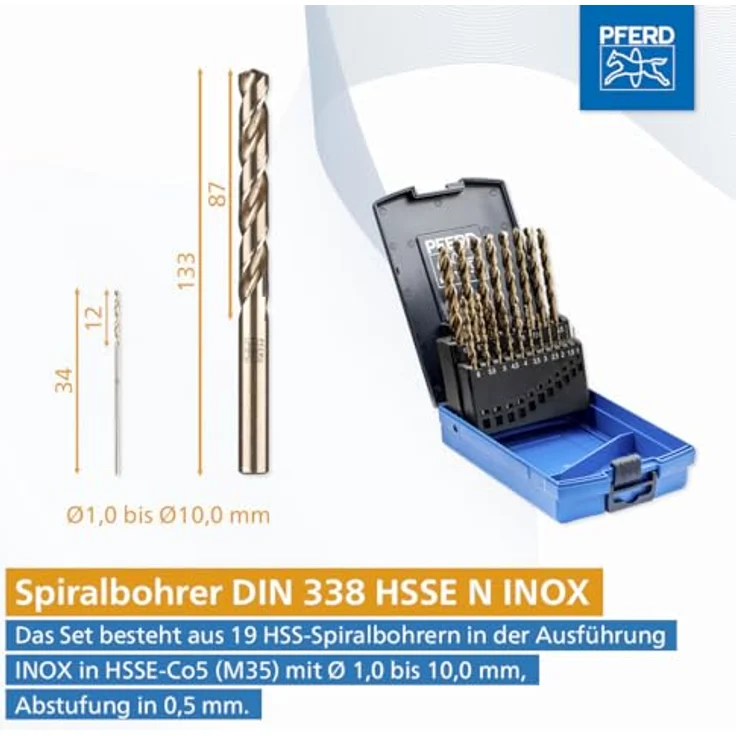 PFERD 25203703 HSS-E SPB Spiralbohrer-Set – Bild 2