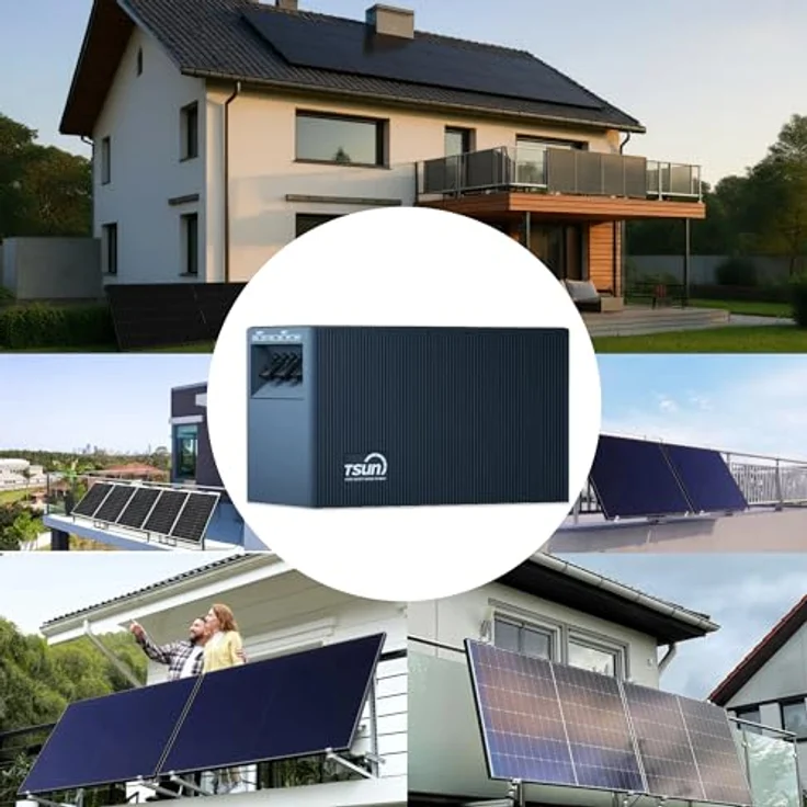 SUNNIVA TSUN SolarCan TSOL-DCU2000Lite 2 kWh DC Solarspeicher mit LiFePO4 Technologie, IP65, 2400 W PV Eingang, für Balkon, Dach & Haus – Bild 5