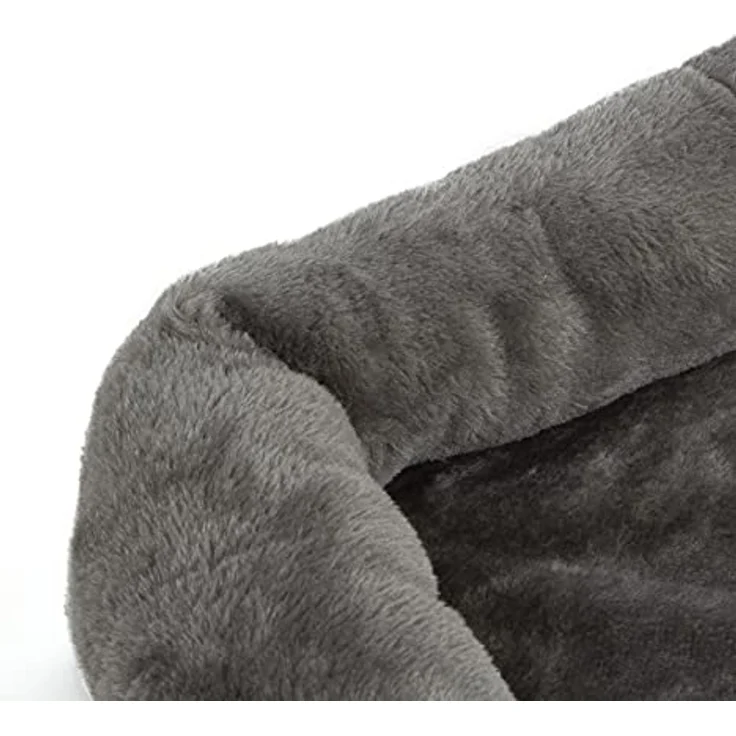 CanadianCat Company | LOVESEAT Katzen Fensterliege - Hängebett für Katzen mit weicher Polsterung für die Fensterbank - einfache Befestigung | hellgrau | 55 x 47 x 7 cm – Bild 2