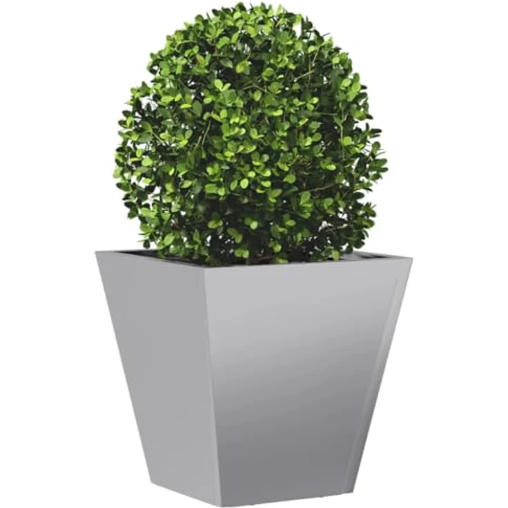 vidaXL Pflanzkübel 30x30x30 cm Verzinkter Stahl, Robuster Blumenkübel für den Garten - Rostbeständig und stabil – Bild 3