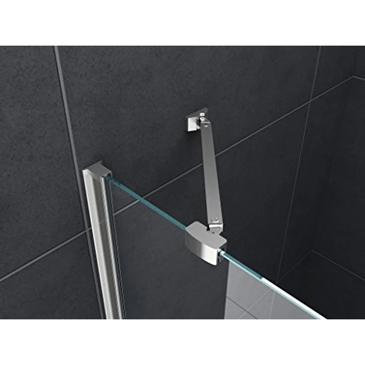 Glasdeals Duschkabine DETO-FIX 80 x 80 x 190 cm, 6 mm Sicherheitsglas ESG, leicht zu reinigende Oberflächen, vollständiger Verschluss der Verschraubung, ohne Duschtasse – Bild 4