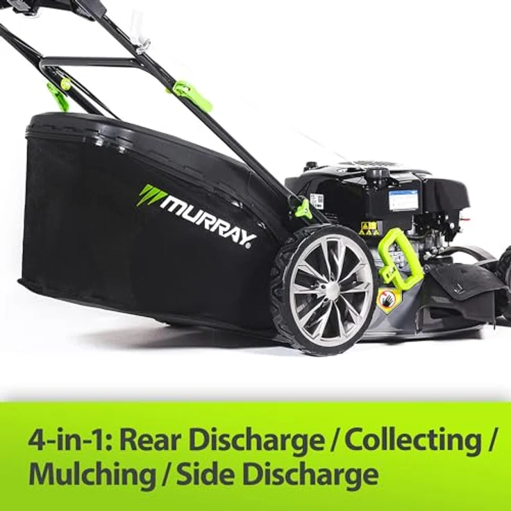 NAC Rasenmäher Diesel B&S 161Cc 750Ex Eq2-700X Murray, Benzin-Rasenmäher mit Briggs & Stratton-Motor, 75 Liter Grasfangkorb, leiser Betrieb – Bild 6