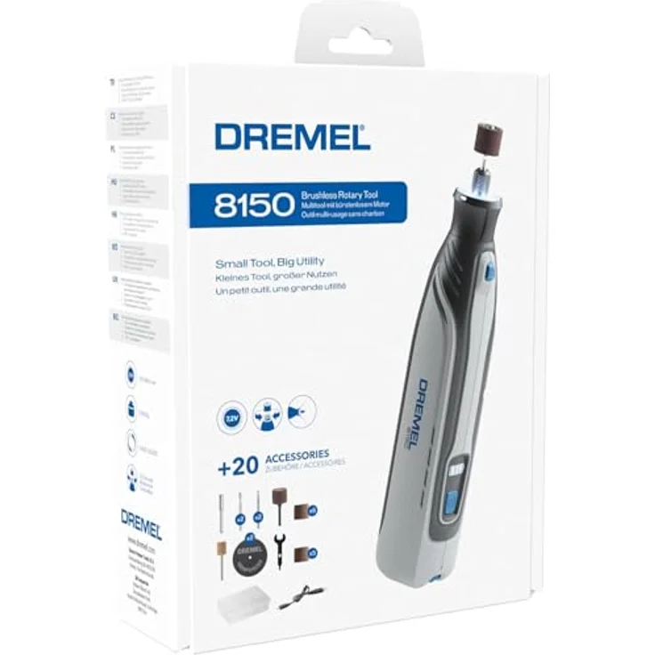 Dremel F0138150JA Akku-Multifunktionswerkzeug 7,2 V, kompakt und bürstenlos mit 20 Zubehörteilen und USB-C-Ladekabel – Bild 10