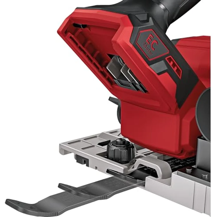 Flex Akku-Handkreissäge mit Pendelhaube CS 68 18-EC C (18 V, EMS-System, Bürstenloser Motor, integriertes LED-Licht) 532636, Magnesium-Druckguss-Schutzhaube, Staubreduziertes Arbeiten, Grau – Bild 4