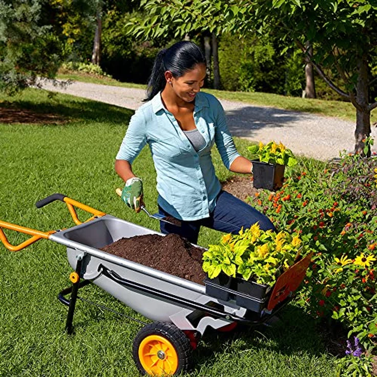 WORX WG050 Aerocart Multifunktions-Schubkarre 8-in-1 Funktion: Sackkarre mit Vollgummireifen, Gartenkarre, Tragehilfe, Müllbeutelhalter uvm. - Preisvergleich – Bild 4