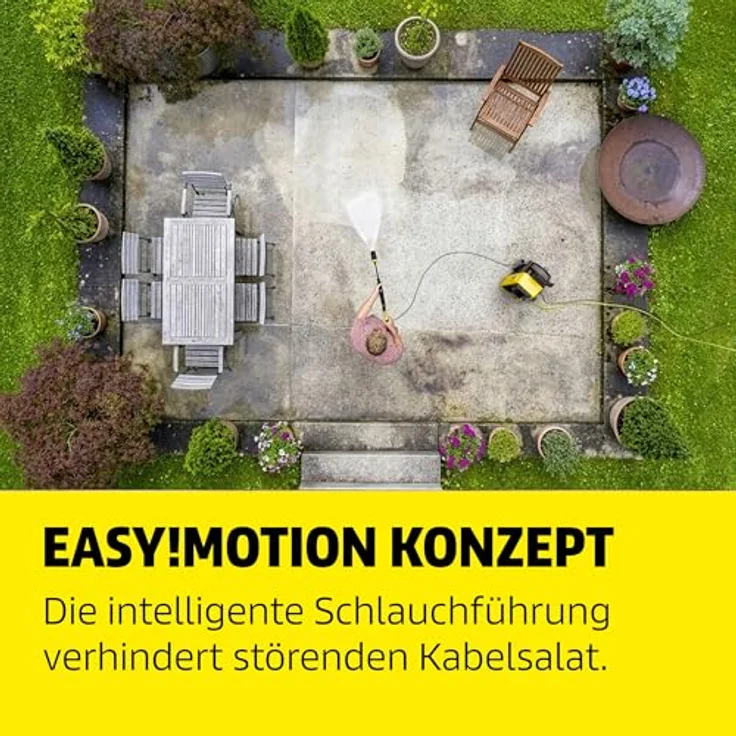 Kärcher Home & Garden K 5 Comfort Premium Hochdruckreiniger, 145 bar Kaltwasser mit 4-in-1-Multi Jet-Strahlrohr und integriertem Anwendungsberater – Bild 6