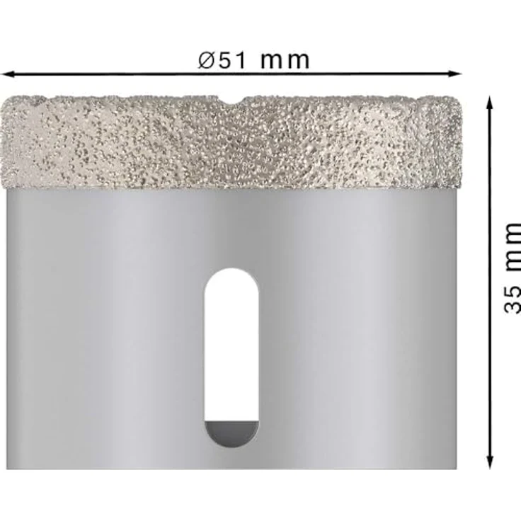 BOSCH Pro Core Cutter dry Diamanttrockenbohrer, Ø 51 mm, X-Lock für harte Fliesen und Stein – Bild 4