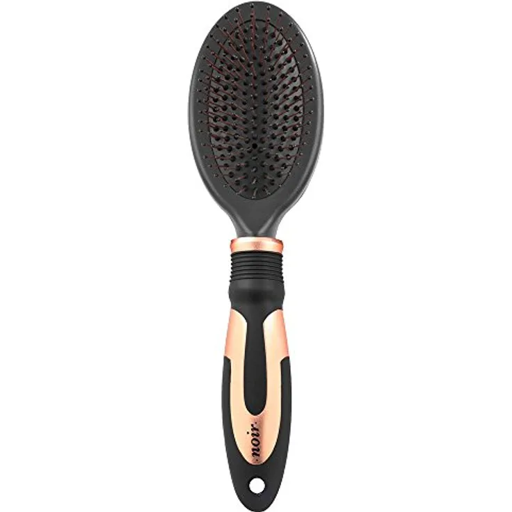 Ebi Noir 642-436752 Pflegebürste mit Edelstahlstiften, 23 x 6.5 cm für Tierfellpflege