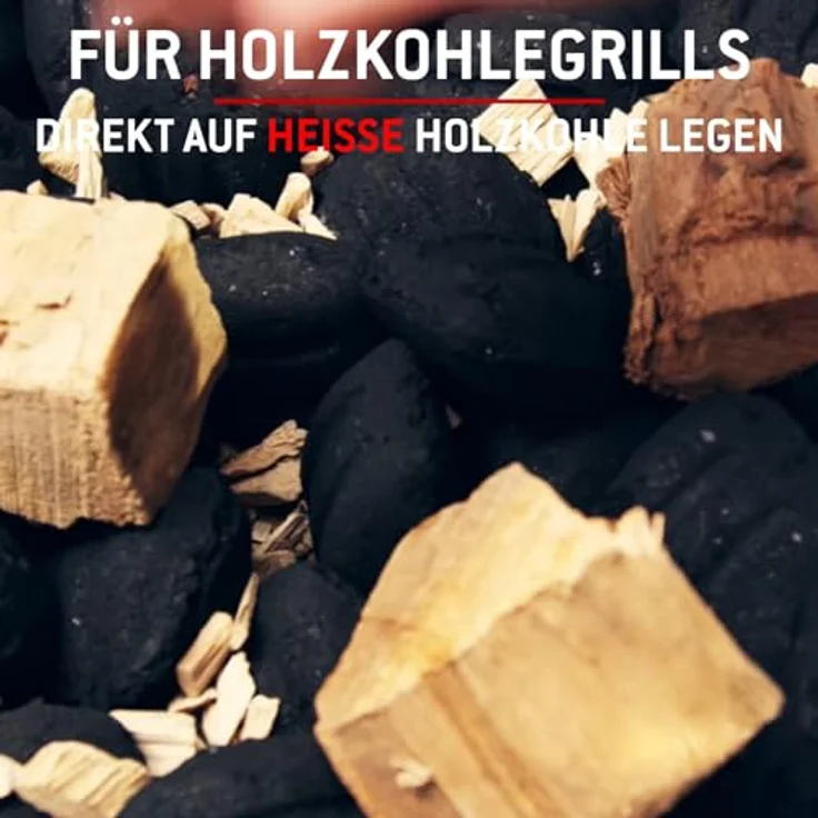 Weber 17616 Wood Chunks Apfelholz, 1,5 kg, dezentes, sáes Aroma, R„uchern, Grillen – Bild 9