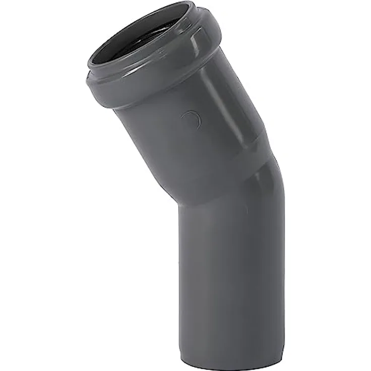 Ostendorf Rohrbogen DN 32mm, 30 Grad für Abwasserleitung, Kunststoff in Verkehrsgrau RAL 7043