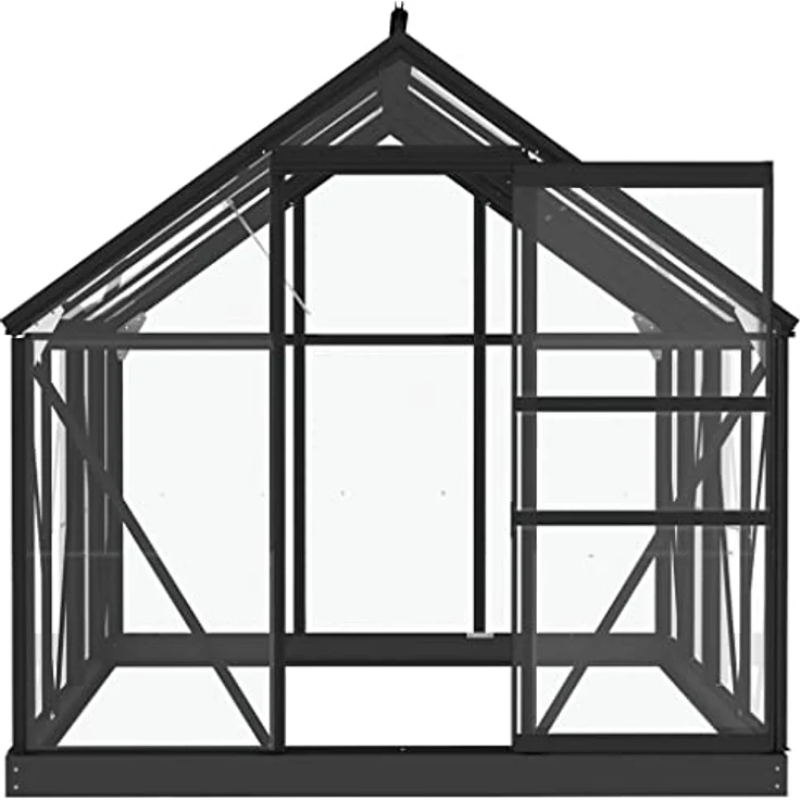 vidaXL Ersatzscheibe 16 STK., Hartglas für Gewächshaus, Windschutz & Vogelschutz, pflegeleicht – Bild 4