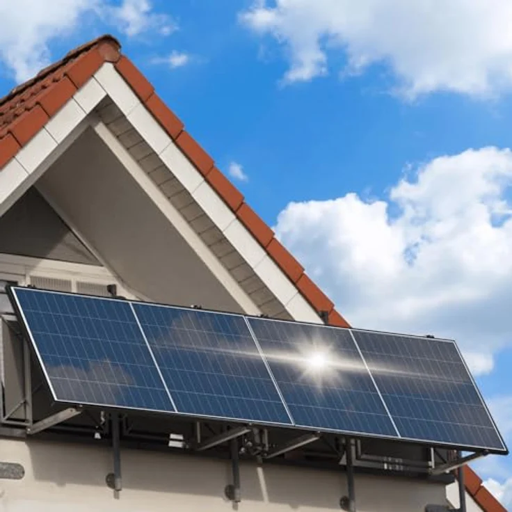 SUNNIVA® 3000W Balkonkraftwerk mit 6,72 kWh Speicher MARSTEK 3x B2500-D, Bifacial Fullblack, 6x 500W N-Type Glas-Glas Solarmodule, Plug & Play Steckdose – Bild 4