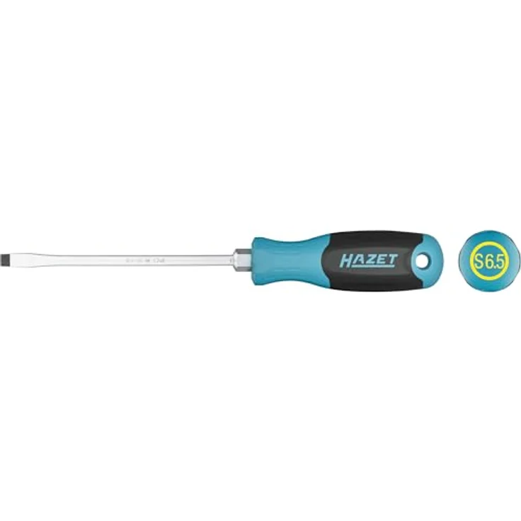 Hazet Schraubendreher 811-65, SW 1,2 x 6,5 mm Schlitz Profil, 265 mm Länge, rutschfester 3-Komponenten-Griff – Bild 3
