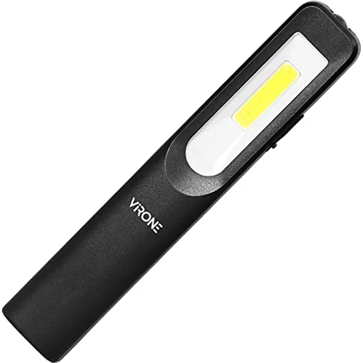 Virone WL-2, Kabellose LED Arbeitsleuchte, dimmbar, 3W, 200lm, mit starkem Magnet, integrierter Haken und 1200mAh Akku