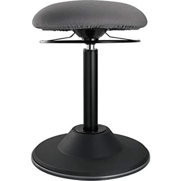 LogiLink EO0022, Höhenverstellbarer ergonomischer Bürohocker mit gepolsterter Sitzfläche, max. Belastbarkeit 113 kg – Bild 3