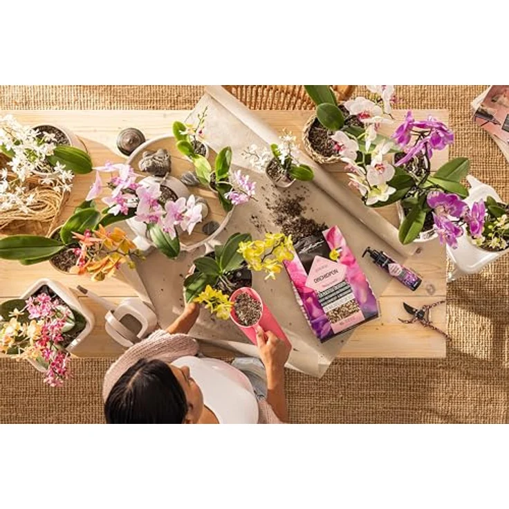 Lechuza® Orchidpon Substrat 6 L, torffreies Pflanzgranulat für Orchideen, vorgefüllt mit Nährstoffen – Bild 4