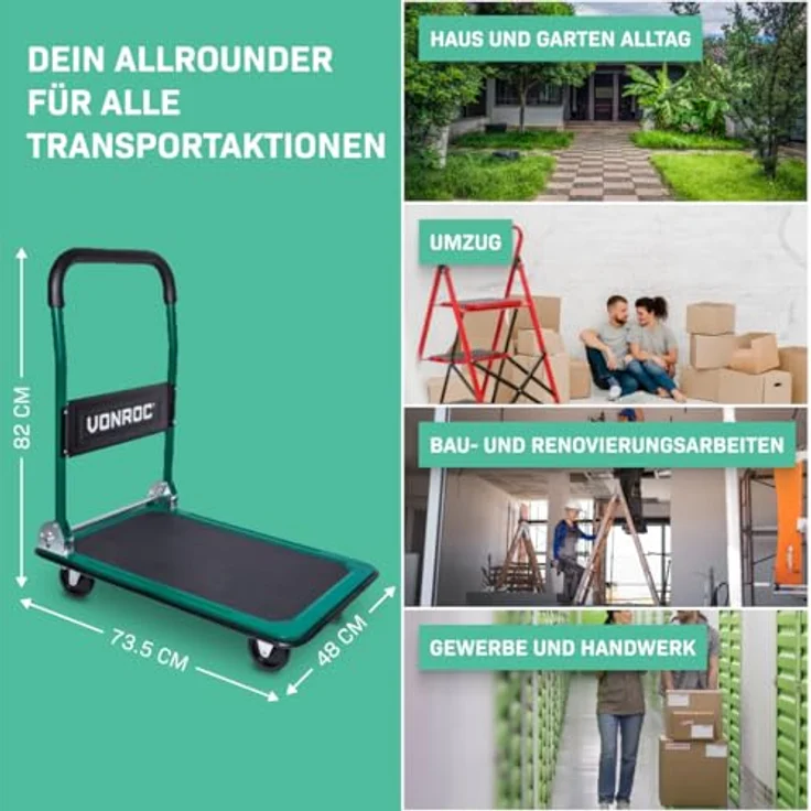 Transportwagen – Klappbar – Traglast max. 150 kg – Bild 6