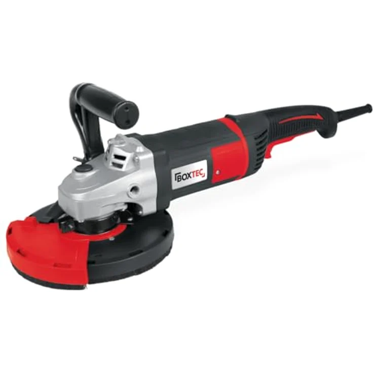 BOXTEC Winkelschleifer 180 mm Betonschleifer 2000W, inkl. Transportkoffer in Blau – Bild 2