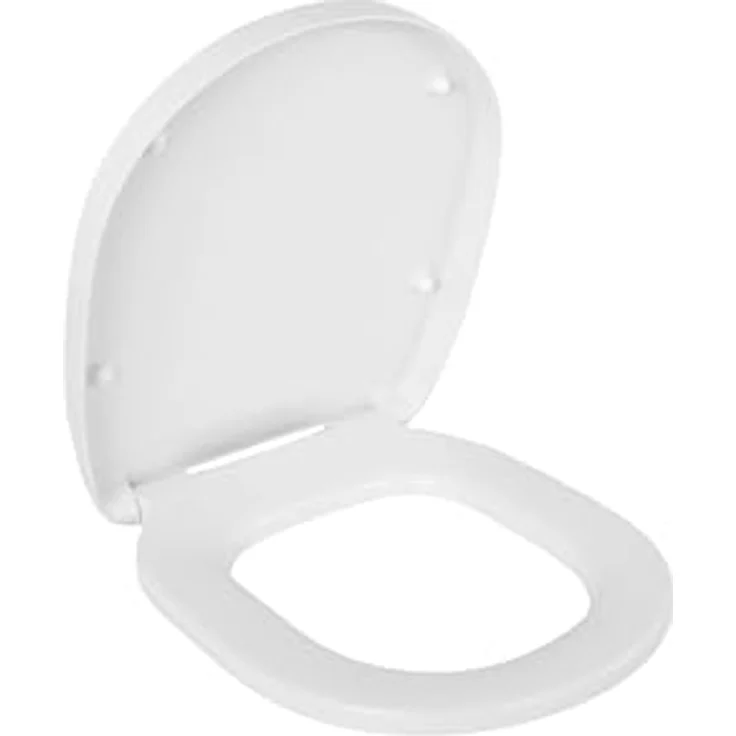 Calmwaters WC-Sitz für Ideal Standard Connect, Duroplast mit Absenkautomatik, abnehmbar, weiße O-Form, bis 250 kg belastbar, Made in EU, Modell 26LP6261 – Bild 7