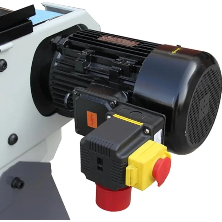 GEMTO BOKA Bandschleifmaschine BG-3, 3 kW, 2000 × 75 mm, verstellbarer Schleifkopf, Gusseisen-Sockel, für Stahl & Guss, 220V – 60Hz – 1Phase, stationäre Industrieausführung – Bild 4