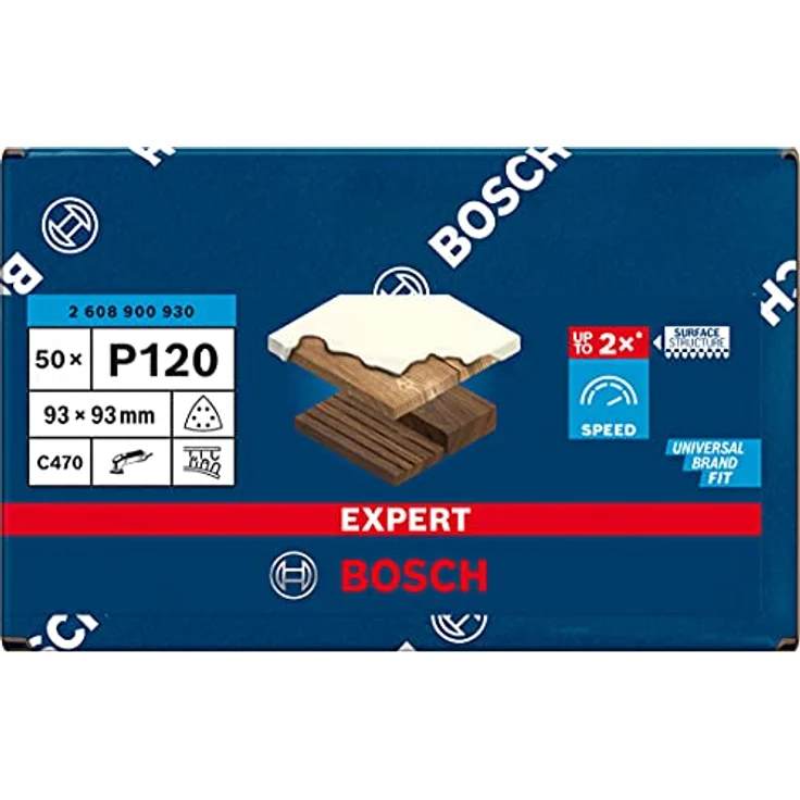 Expert C470 Schleifpapier für Deltaschleifer, 93 mm, G 120, 50 Stück – Bild 3
