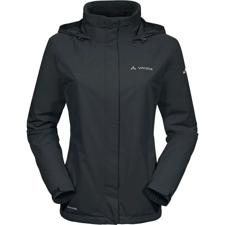 "VAUDE Women's Escape Bike Light Jacket, Damen Anorak, wasserdicht, winddicht, atmungsaktiv, grau"