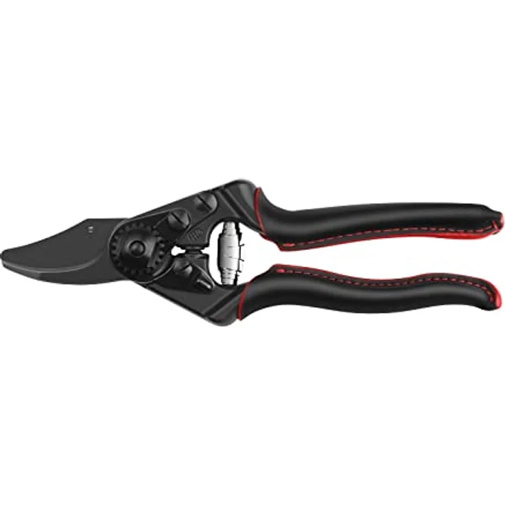 FELCO Gartenschere Modell 6 für kleine Hände, geschmiedete Legierung, Ledergriff, Floristik Gartenbau Bonsai - Schwarz verchromt – Bild 1