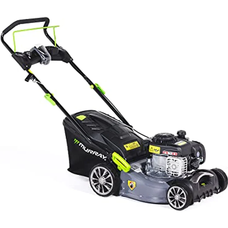NAC B&S 300E 125c EQ2-300, Benzin-Rasenmäher mit 42 cm Schnittbreite, 6 Schnittstufen und 45 l Fangbehälter – Bild 1