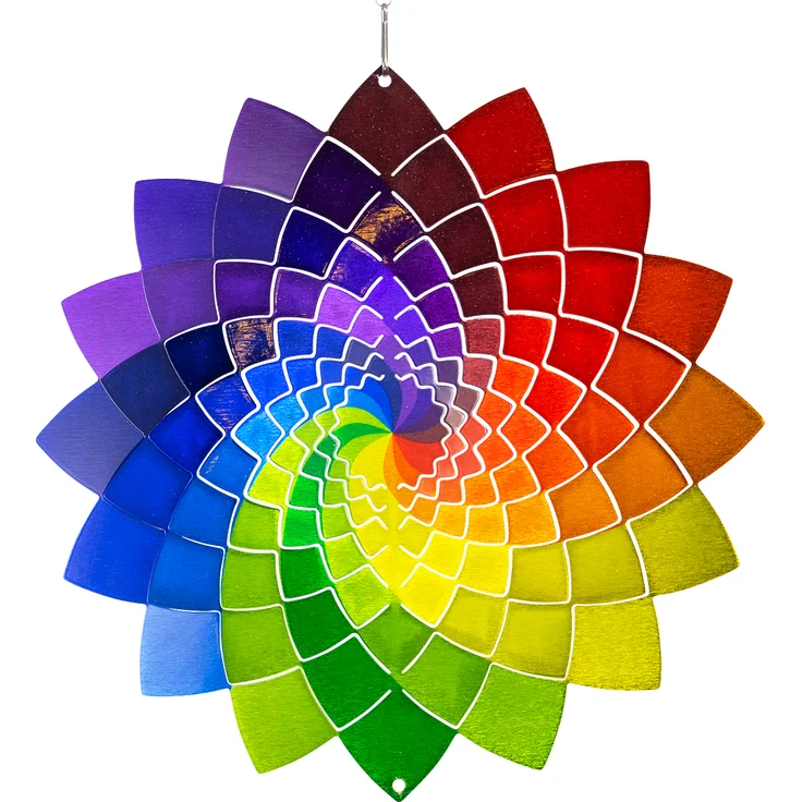 Edelstahl Rainbow: Star 250 - Windspiel